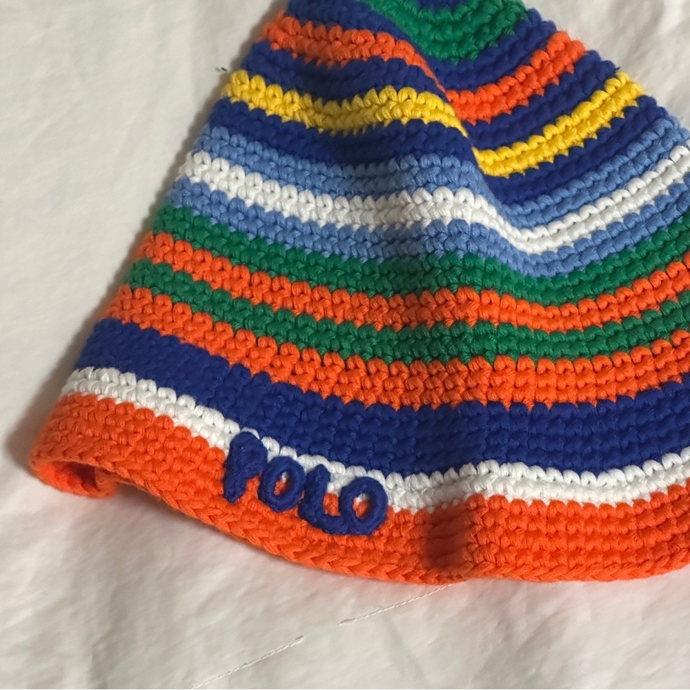 RALPH LAUREN Colorful Striped Bucket Hat - Picture 2 of 4